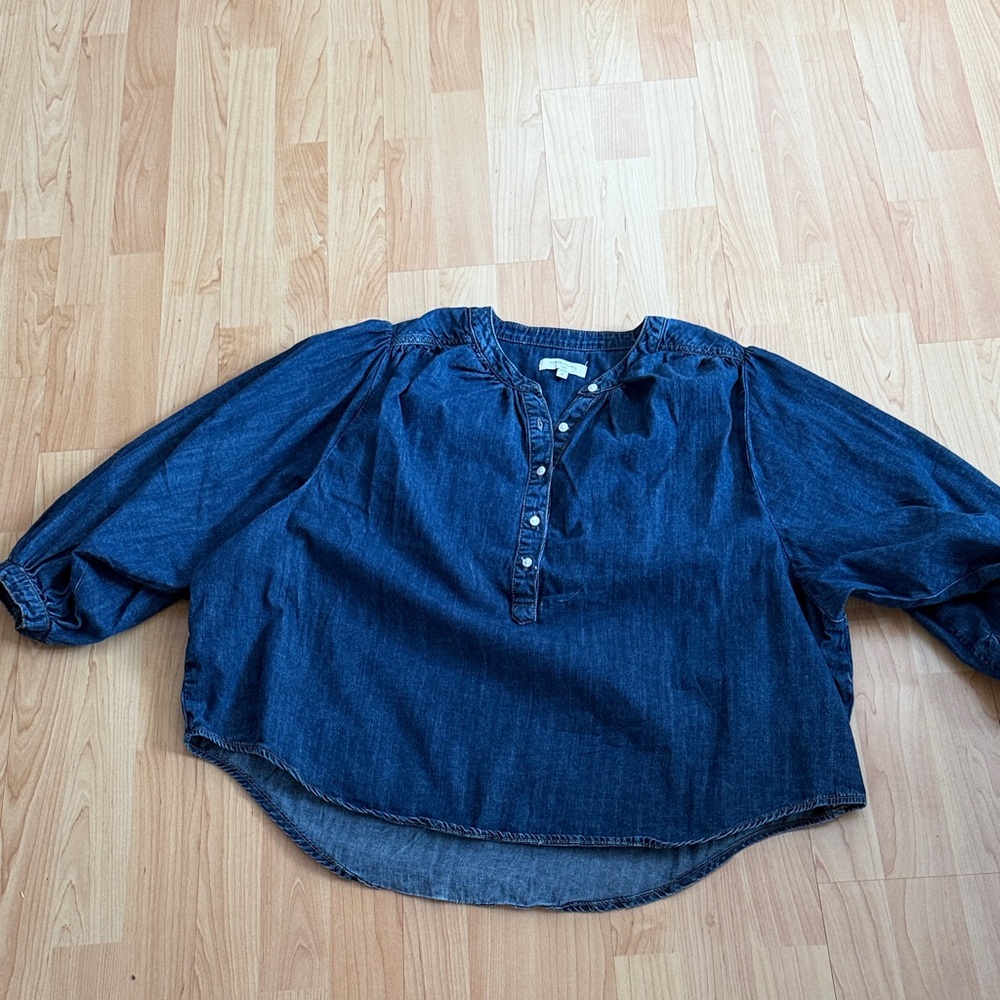 Habitual Dark Blue Denim Shirt